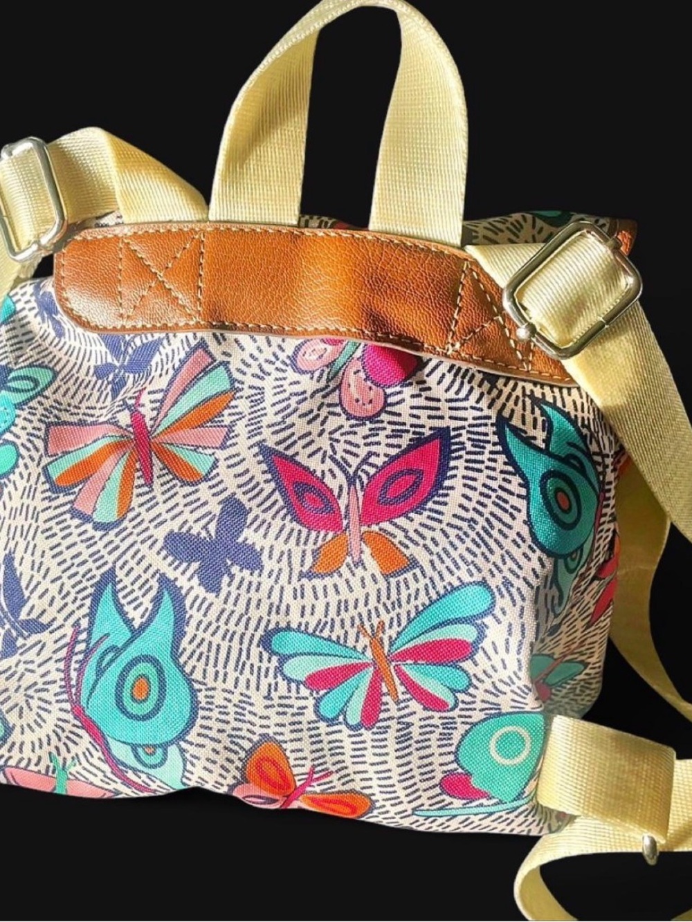 Lily Bloom Mini Backpack - Night Flight Butterfly Pattern - Eco-Friendly - Picture 15 of 16